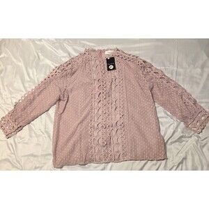 Verxy Plus Inc Blouse Size 3x New with Tags Long Sleeve Great Condition